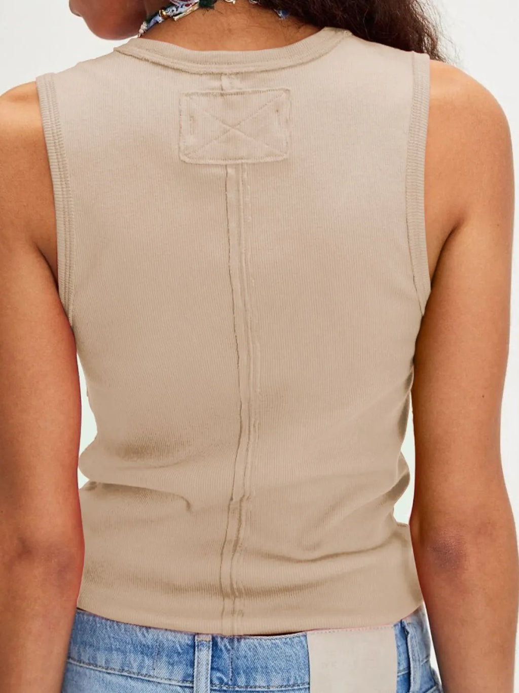 Solid V-neck Tank (14)