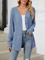 Ribbed Button-up Cardigan (5)