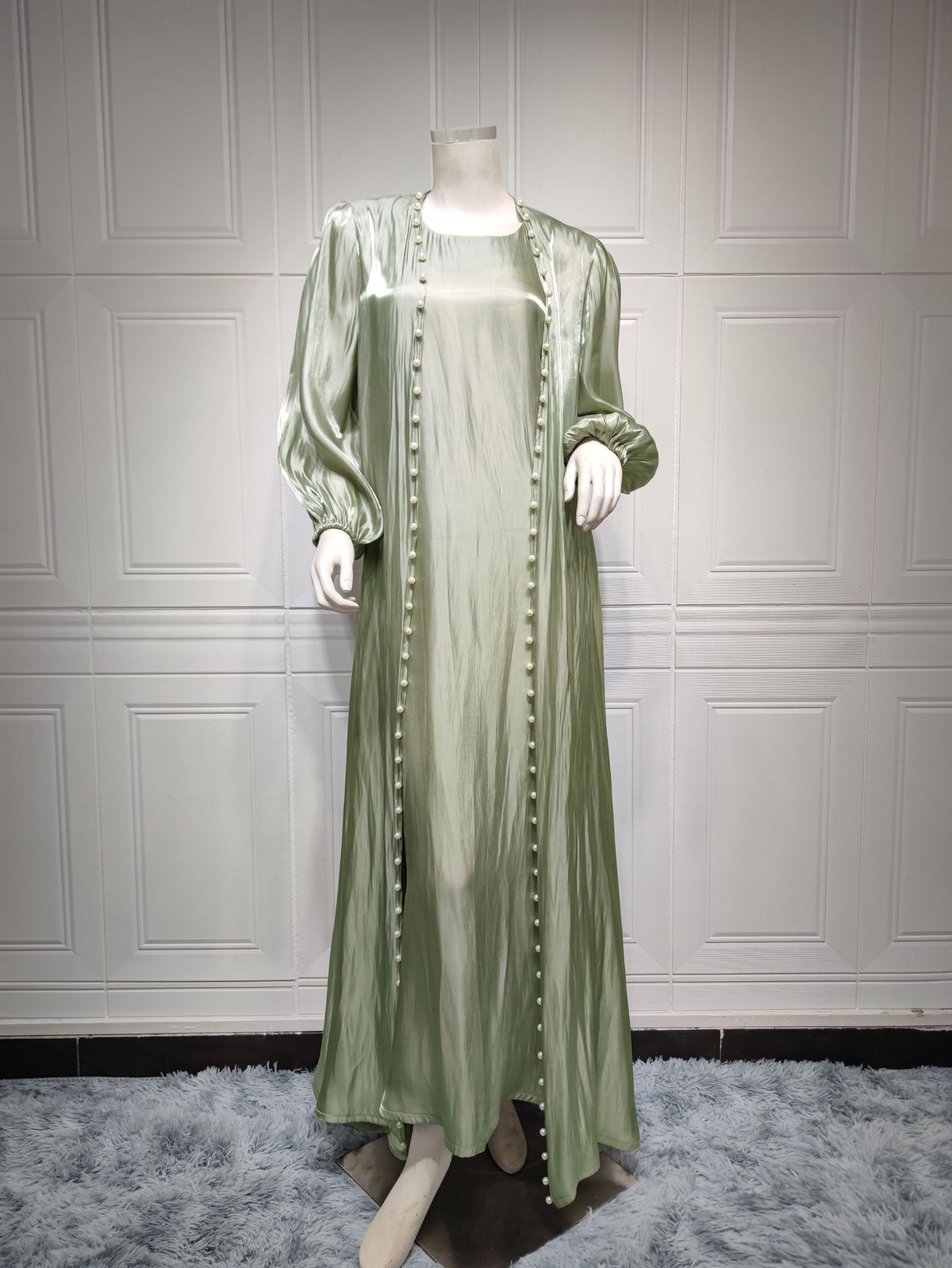 Bright Silk Satin Dress variant CJQZ170156801AZ|CJQZ170156802BY|CJQZ170156803CX|CJQZ170156804DW|CJQZ170156805EV