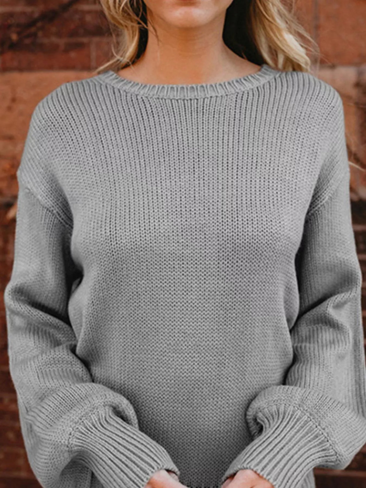 Tied Back Long Sleeve Sweater (9)