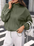 Textured Zip-up Casual Jacket (9)