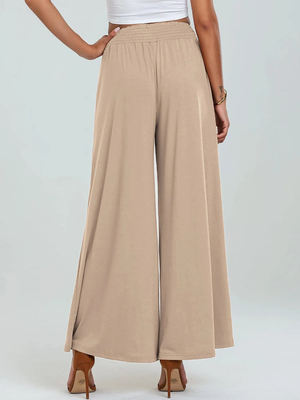 High-waisted Wide Leg Pants Pockets (8)