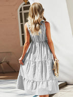 Striped Sleeveless Tiered Midi Dress (17)