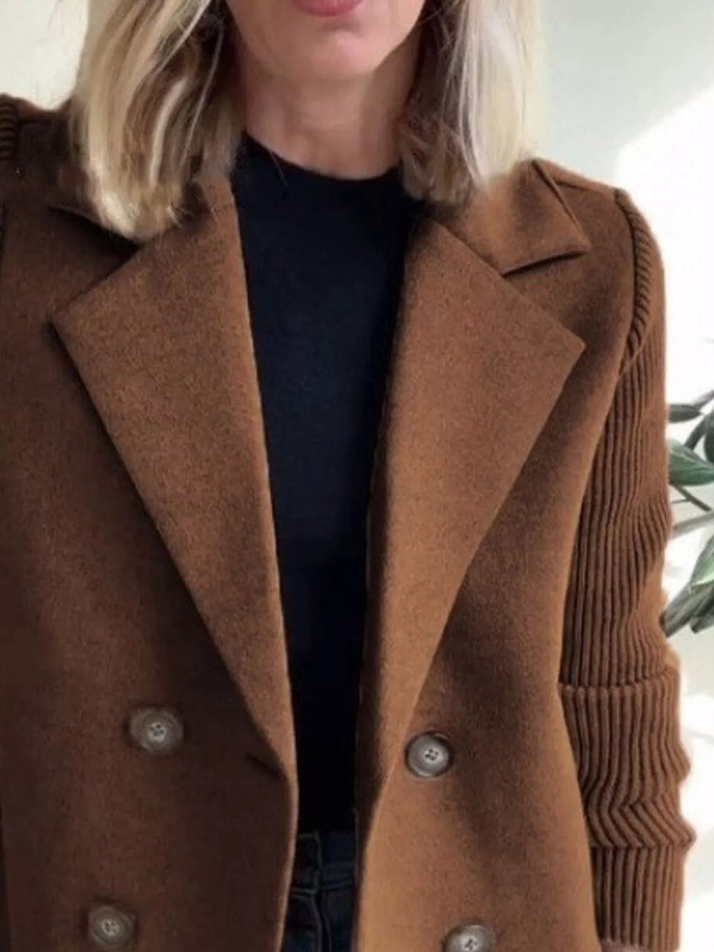 Full Size Knitted Blazer (9)