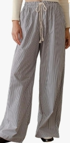 Thin Striped Wide-leg Pants variant CJKT205031601AZ|CJKT205031602BY|CJKT205031603CX|CJKT205031604DW