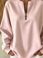 Quarter-zip Dropped Shoulder Sweatshirt (9)