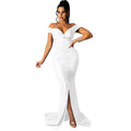 Large V-neck Micro-wrinkle Tight Dress variant CJLS213129401AZ|CJLS213129402BY|CJLS213129403CX|CJLS213129404DW|CJLS213129405EV
