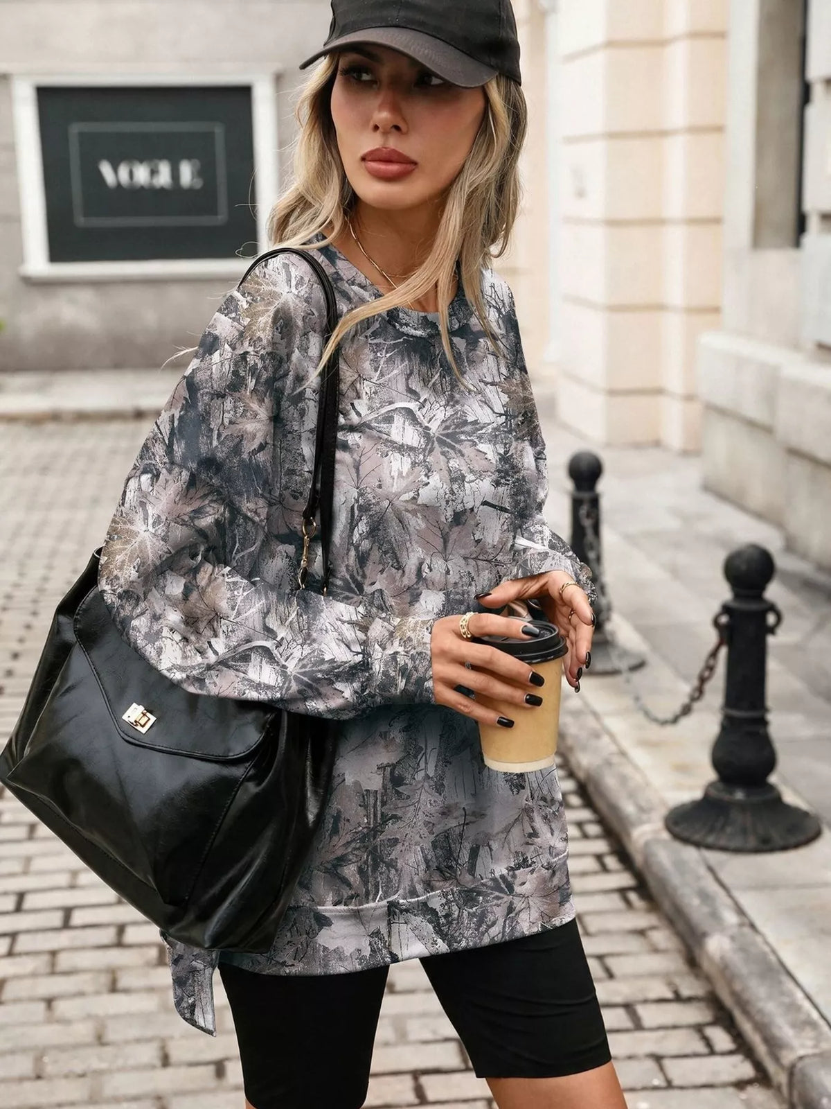 Printed Round Neck Sweatshirt (15)