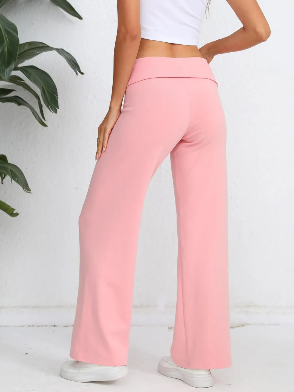 Elastic Waist Wide Leg Pants (12)