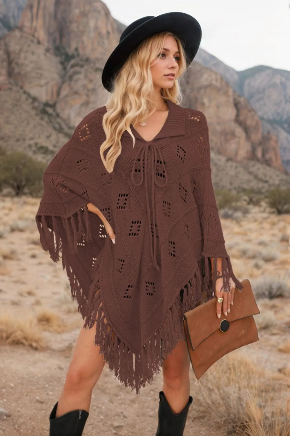 Tassel Hem Knit Cover Up (18)