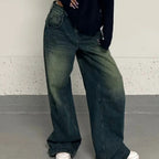 Plus Size Idle Retro Washed Jeans photo 5