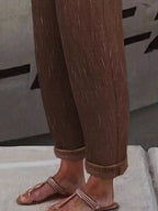 Loose Fit Cropped Pants (6)
