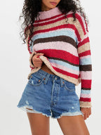 Chunky Knit Striped Sweater (14)