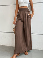 Wide Waistband Relax Fit Long Pants (3)