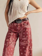 Printed Wide-leg Jeans (3)
