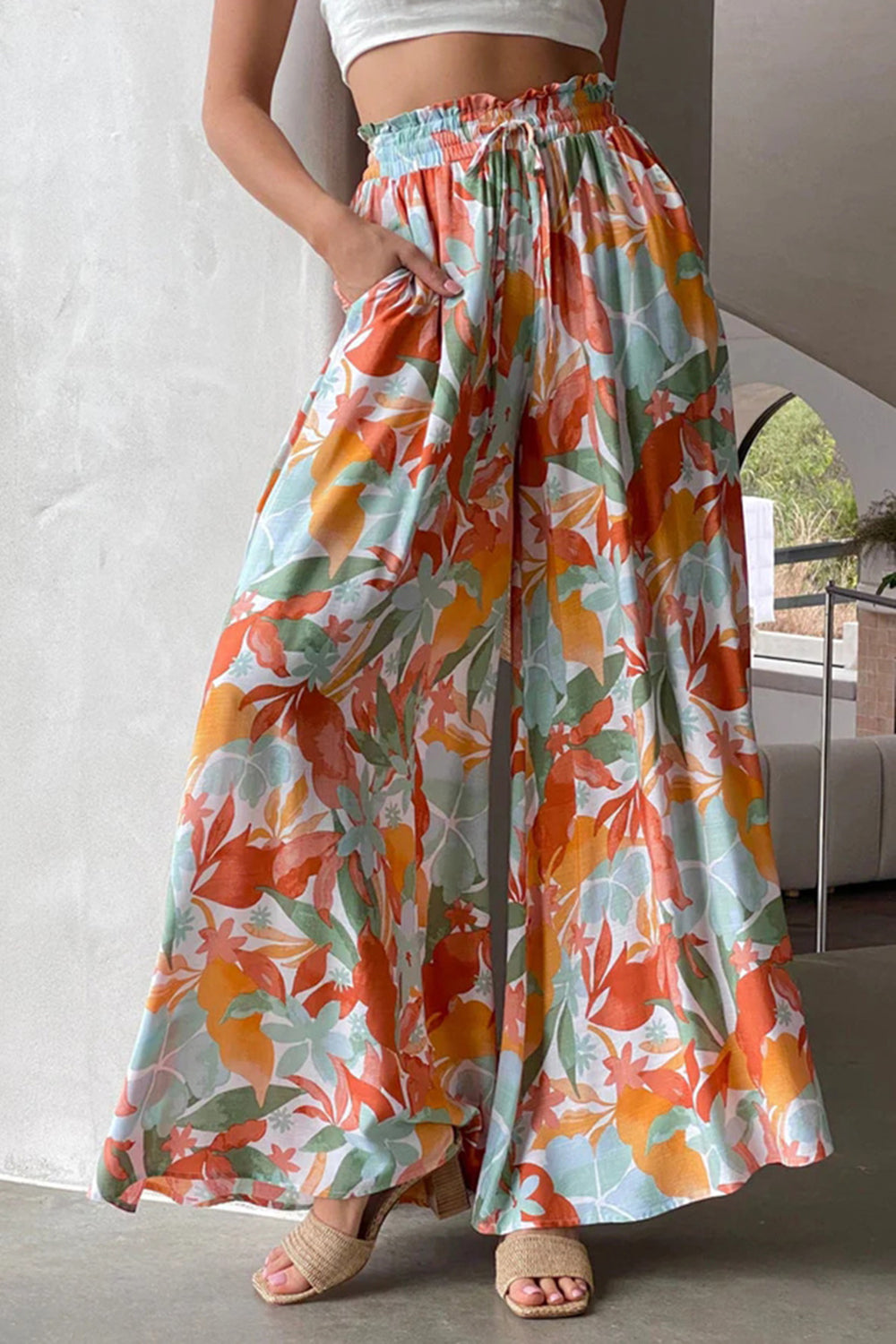 Tied Wide Leg Pants (3)