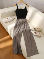 Sleeveless Top Wide-leg Pants Set (14)