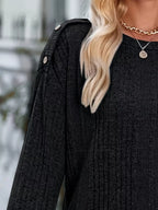 Boat Neck Ribbed Knit T-shirt (12)