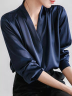 Long Sleeve Satin Blouse (6)