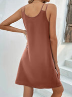 Sleeveless V-neck Summer Tank Dress (6)