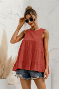 Round Neck Tiered Tank (4)