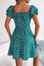 Ditsy Floral Drawstring A-line Dress (8)