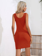 Scoop Neck Sleeveless Bodycon Dress (28)