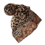 Casual Versatile Patchwork Polka Dot Chiffon Scarf photo 4