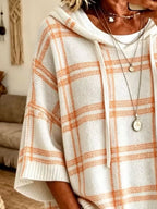 Plaid Hooded Knit Sweater (10)