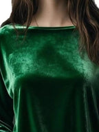 Full Size Velvet Long Sleeve T-shirt Plus (6)