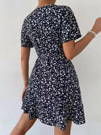 Floral Flutter Sleeve Wrap Mini Dress (21)
