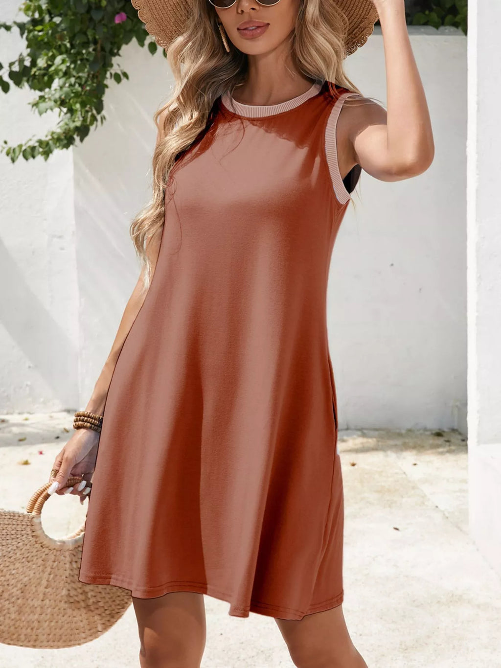 Sleeveless Casual Flowy Mini Dress (15)