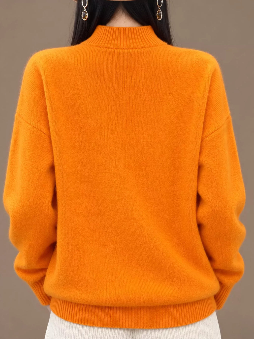 Turtleneck Dropped Shoulder Sweater (62)