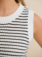 Striped Knit Sweater Vest (14)