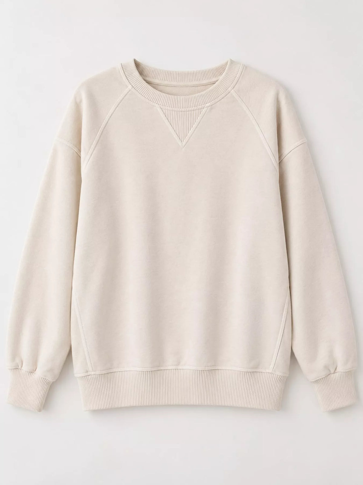 Crew Neck Raglan Sleeve Sweatshirt (22)