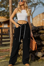 Loose Fit Drawstring Jeans Pocket (12)
