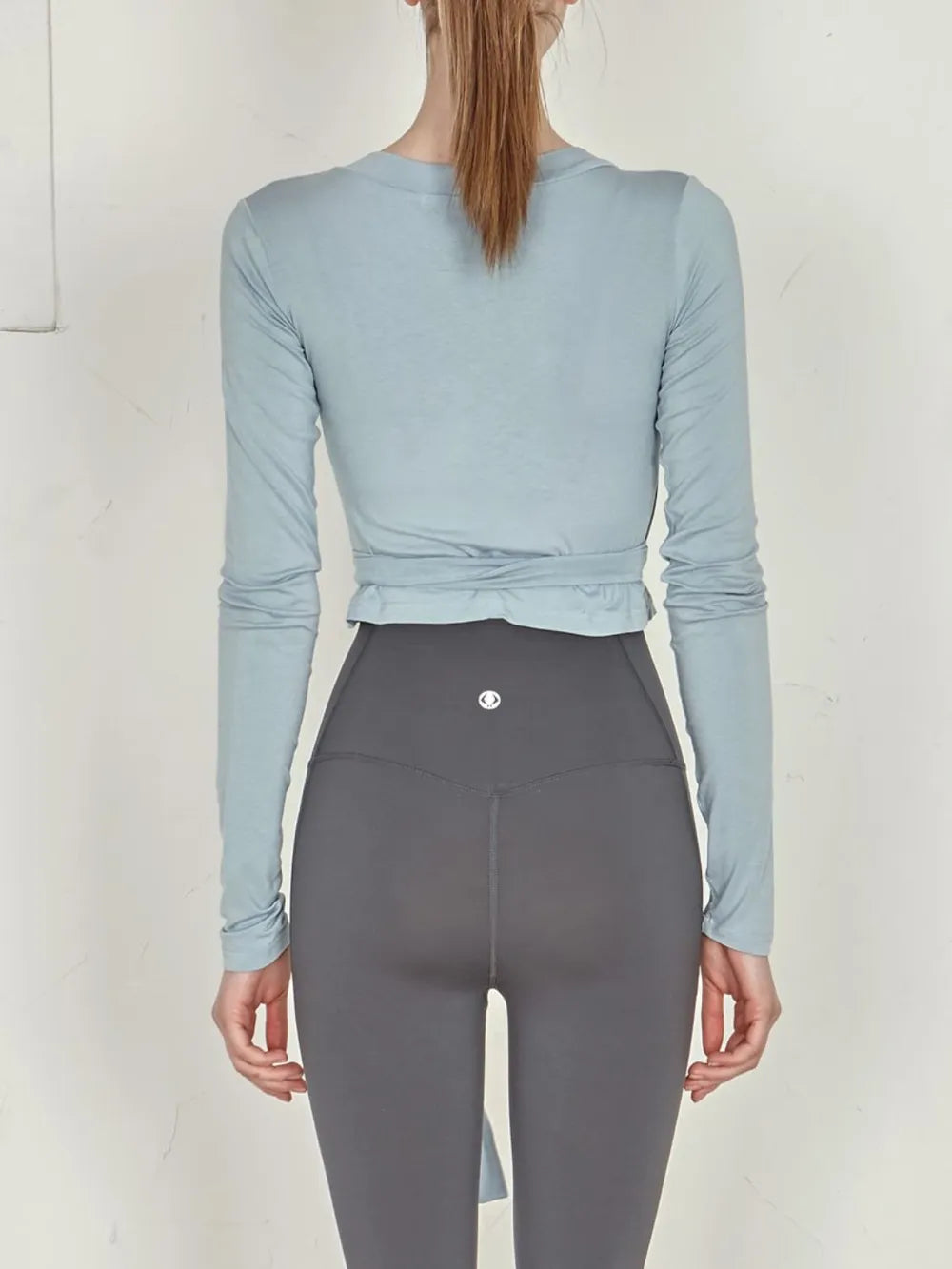 Tied Surplice Long Sleeve Top (19)