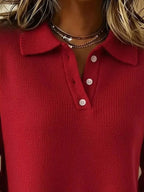 Full Size Button Detail Drop Shoulder Sweater Plus (8)