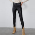 Mid-rise Faux Leather Leggings variant CJNSXZDD00683-Black-S|CJNSXZDD00683-Black-XS|CJNSXZDD00683-Black-M|CJNSXZDD00683-Black-L
