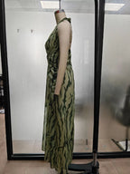 Halter Neck Ruched Maxi Dress (6)
