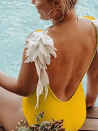 Backless Wide Strap Parent-child Swimwear (5)