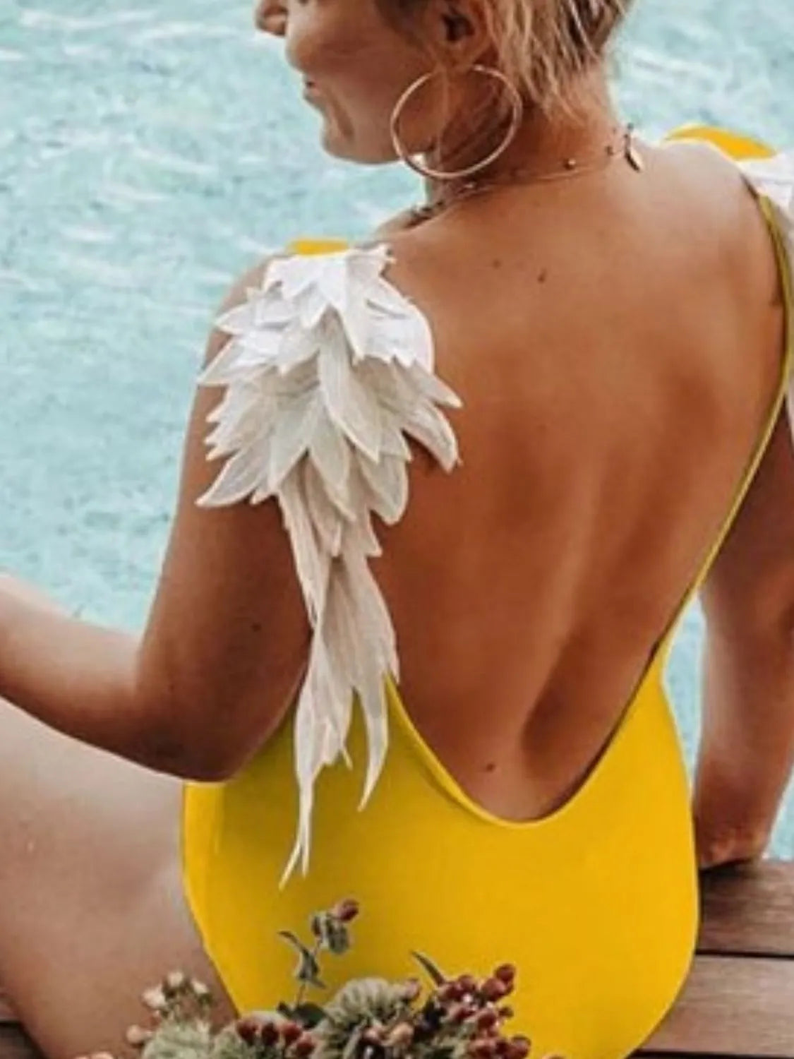 Backless Wide Strap Parent-child Swimwear (5)