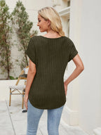 Round Neck Short Sleeve T-shirt (13)