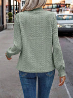 Eyelet Long Sleeve Blouse (18)