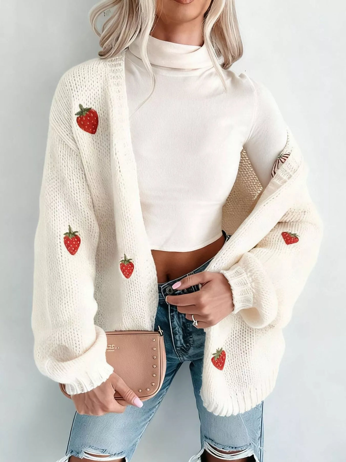 Embroidered Button Up Cardigan (2)