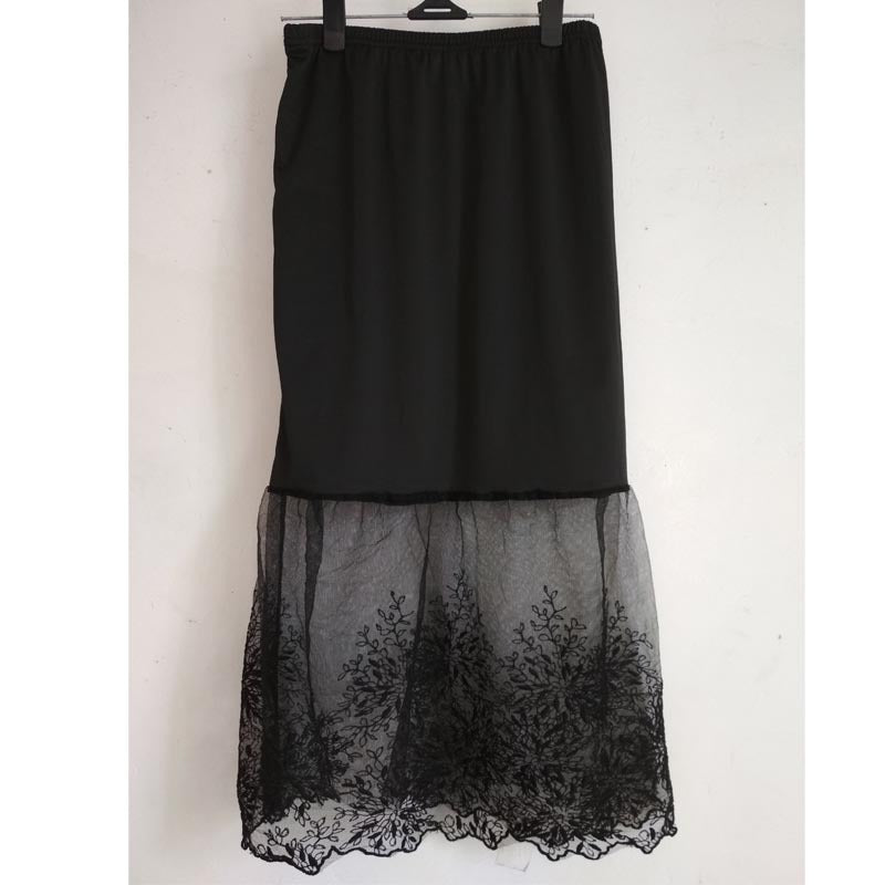 Lace Mesh Skirt Long photo 5