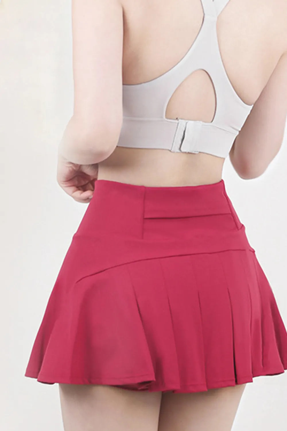 High Waist Pleated Active Skirt (6)