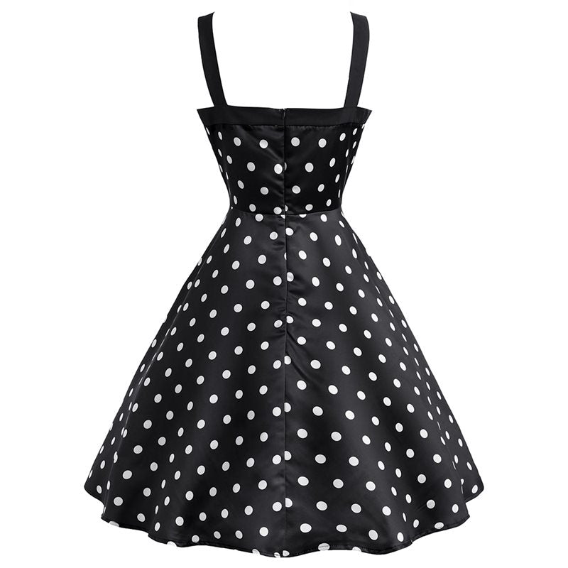Polka Dot Print Vintage Dress photo 1