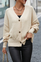 Button-up Dropped Shoulder Cardigan (4)