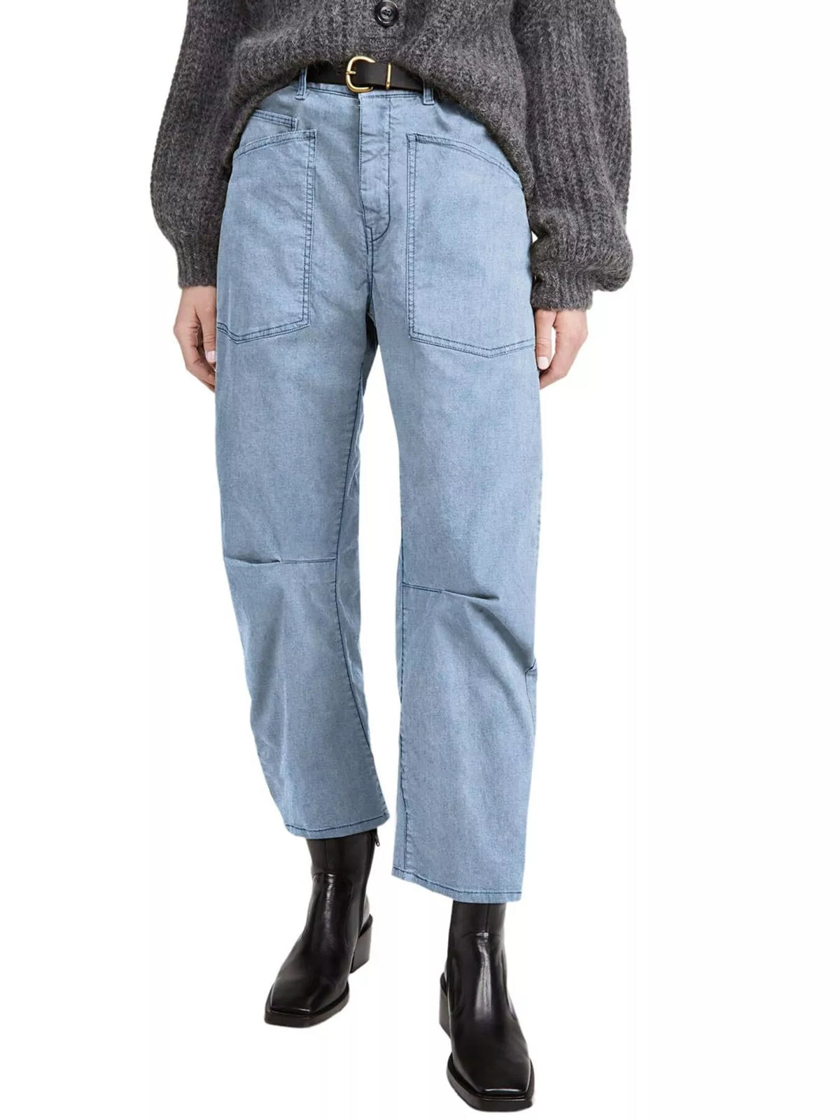 Wide-leg Jeans Patch Pockets (14)